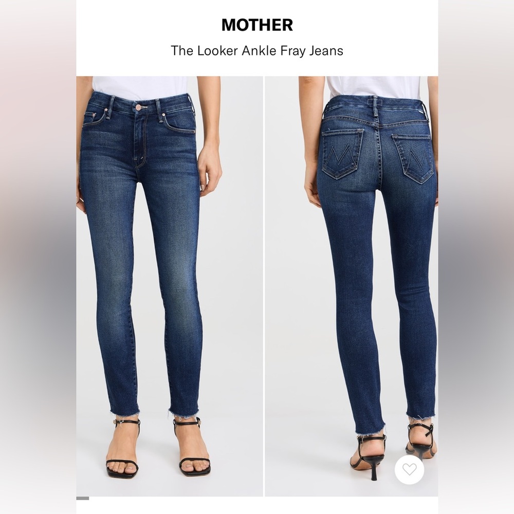 MOTHER Denim “the looker ankle fray”